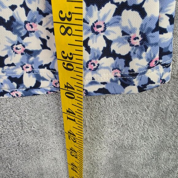 Womens Lauren Ralph Lauren Floral Dress V Neck Short Sleeve Polyester Stretch 16 - Picture 8 of 9